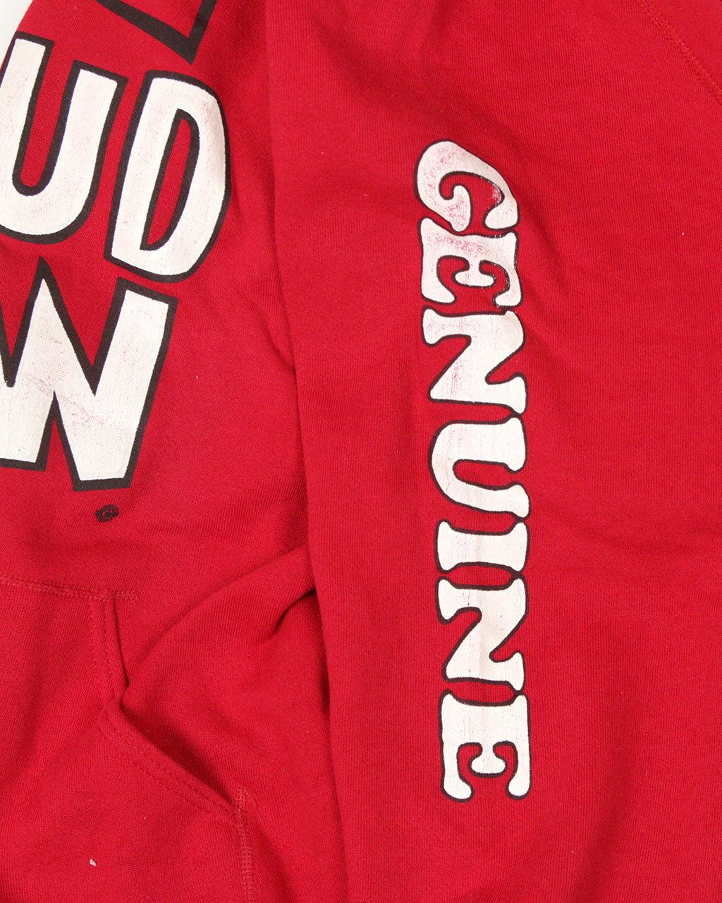 Budweiser バドワイザー スウェットパーカー フーディ バックプリント UsedBudweiser バドワイザー BUDMAN バドマン スウェットパーカー 赤