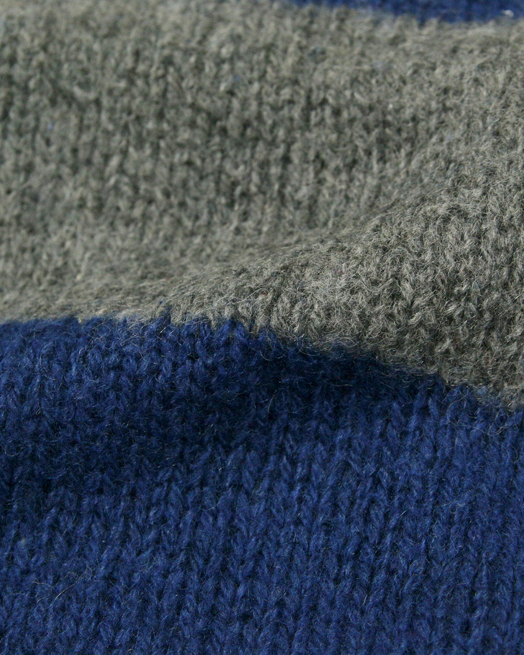 【Used】Border Shetland Sweater ボーダー シェットランド セーター ニット メンズ グレー×ネイビー L MADE IN USA