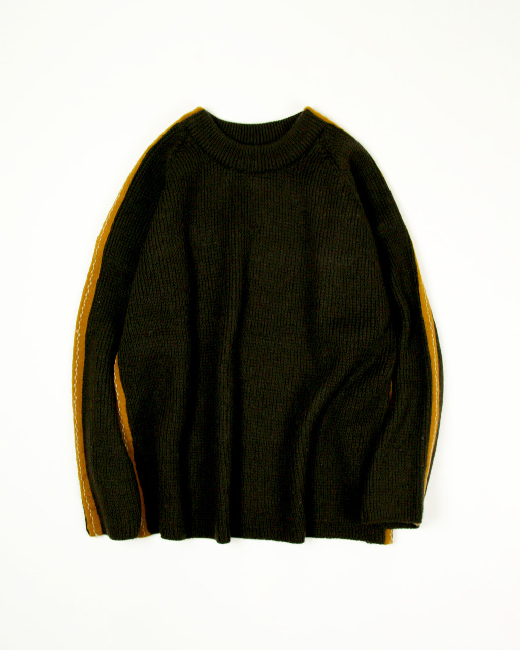 【Used】Unknown Line Sweater ライン セーター ニット メンズ ブラウン MADE IN INDIA