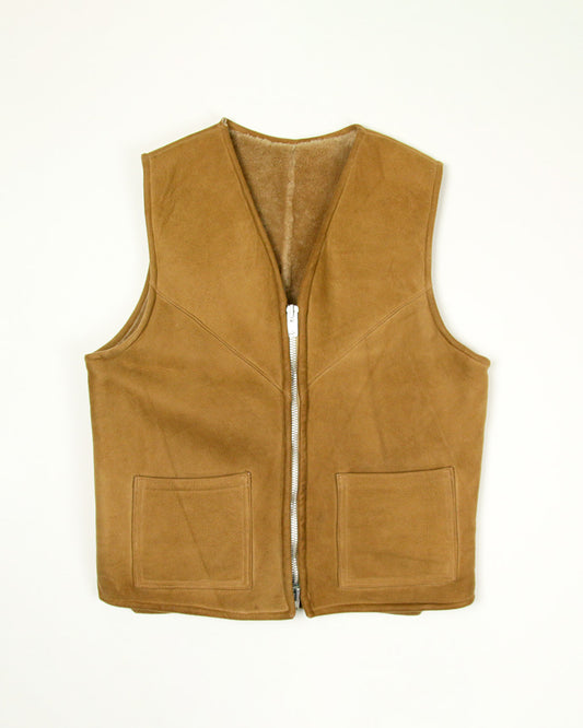 【Used】Unknown Mouton Vest ムートン ベスト メンズ ベージュ L