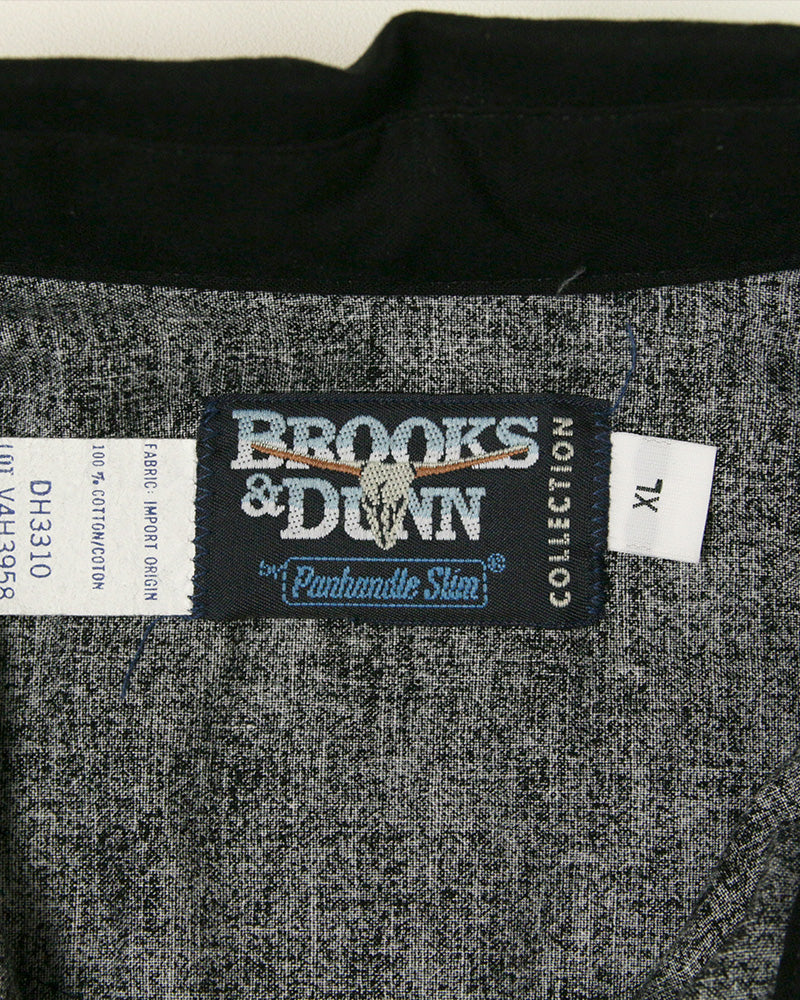 【Used】BROOKS&DUNN ファイヤーパターンシャツ ウエスタン MADE IN USA XL