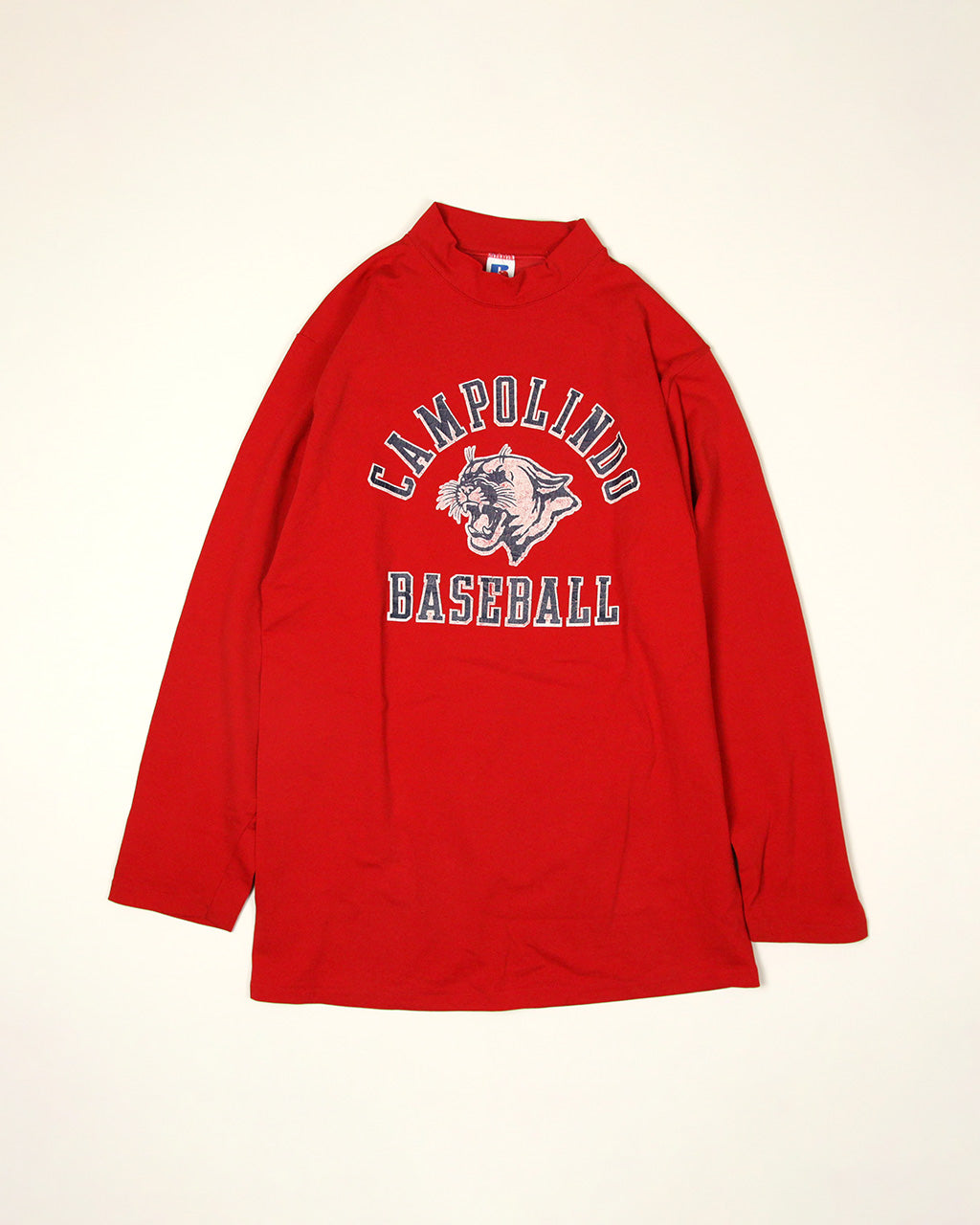 【Used】80s RUSSELL ATHLETIC ラッセルアスレティック カレッジ ロンT レッド L MADE IN USA