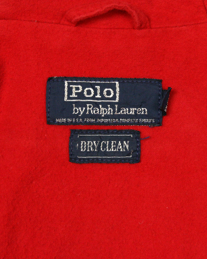 【Used】POLO by Ralph Lauren ポロ ラルフローレン 裏フリース マウンテンジャケット MADE IN USA  ベージュ M