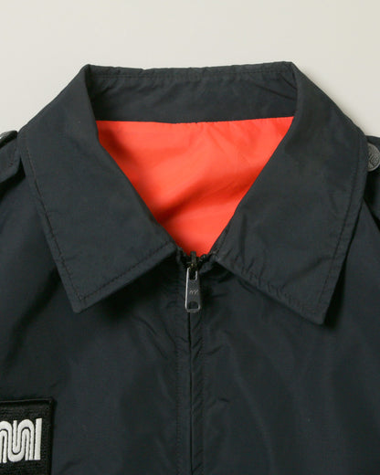 【Used】MUNI Blauer Custom OPERATOR Reversible Jacket ワッペン付き MADE IN USA L