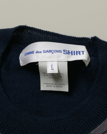 【Used】COMME des GARCONS コムデギャルソン SHIRT MADE IN JAPAN WOOL ACRYLIC Sweater knit L マルチ