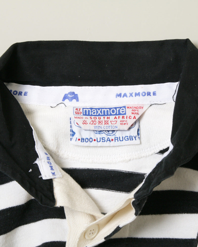 【Used】80s MAXMORE Rugby shirts MADE IN SOUTH AFRICA