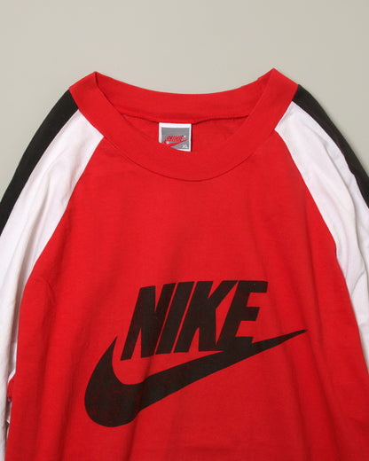 【Used】90s NIKE 銀タグ デカロゴ ロンT MADE IN USA XL サイクリングシャツ 長袖