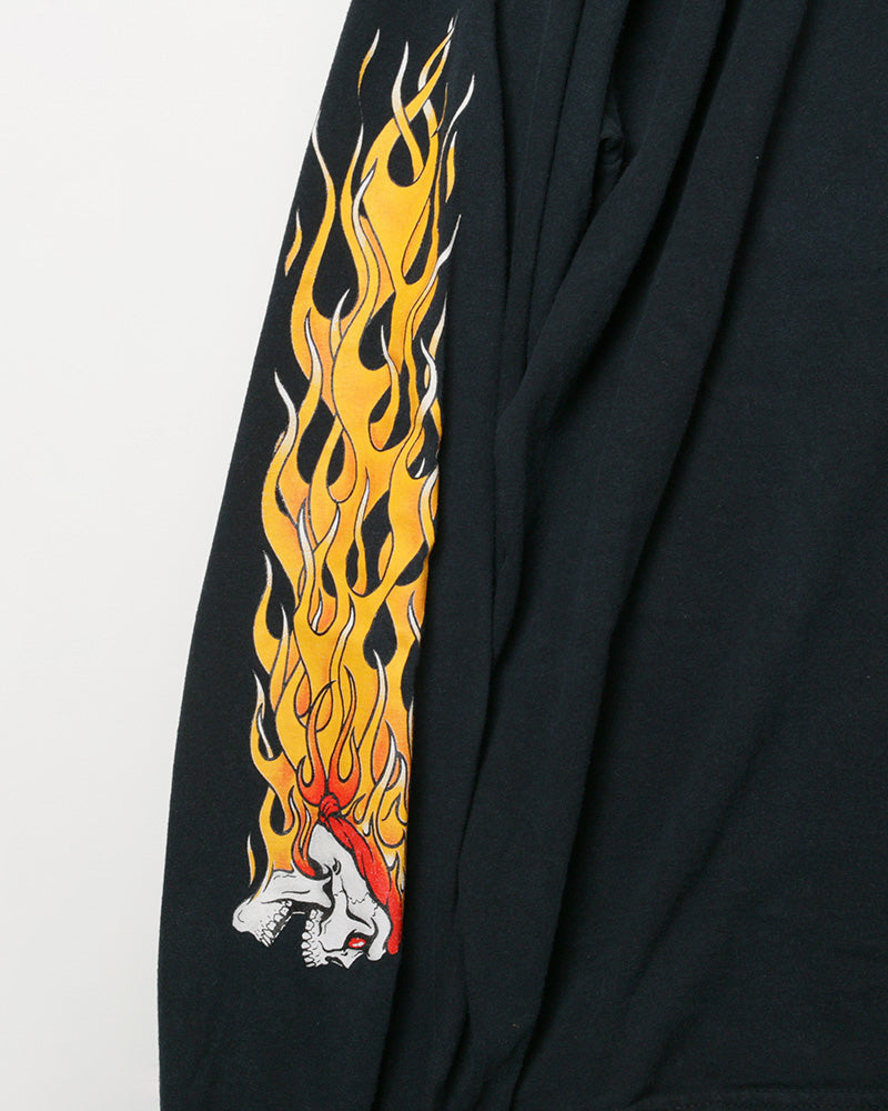 Used】両袖プリント ロンT ファイヤーパターン スカル – SHINZURAKU