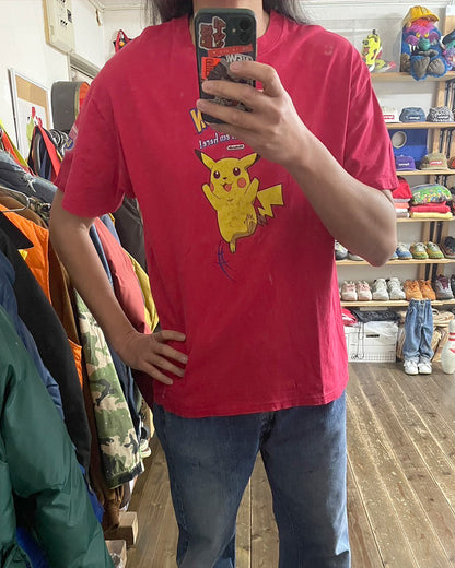 【Used】90s anvil バータグ Pokemon ポケモン ピカチュウ XL BURGER KING