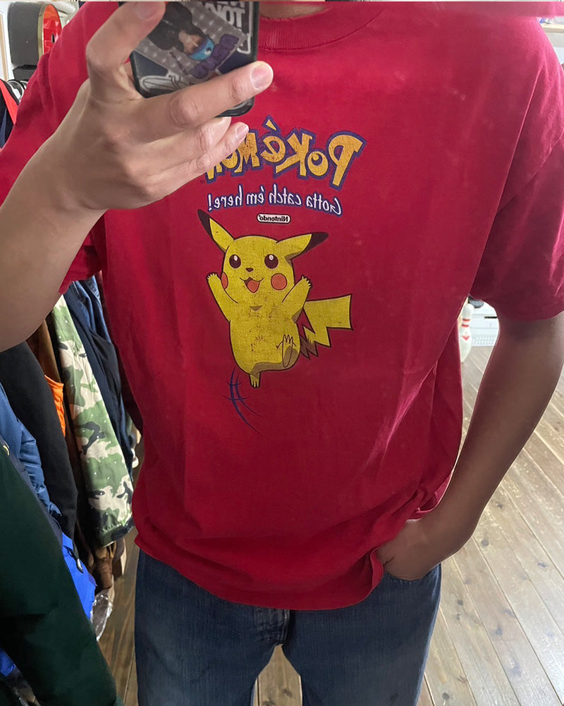Used】90s anvil バータグ Pokemon ポケモン ピカチュウ XL BURGER