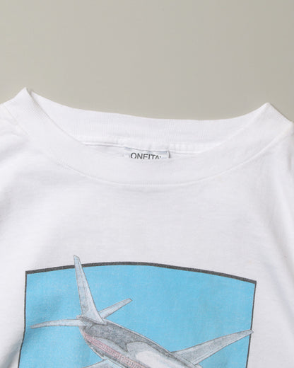 【Used】90s SEATTLE Tシャツ 飛行機プリント ONEITA XL MADE IN USA