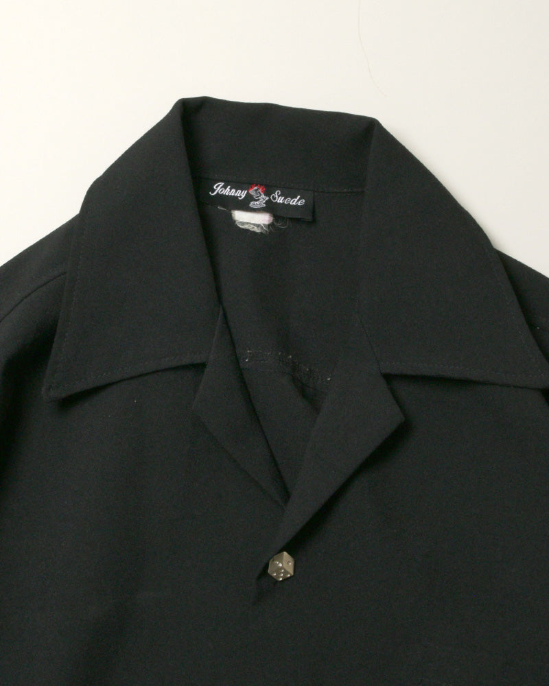 【Used】Johnny Suede ファイヤーパターン半袖シャツ XL程